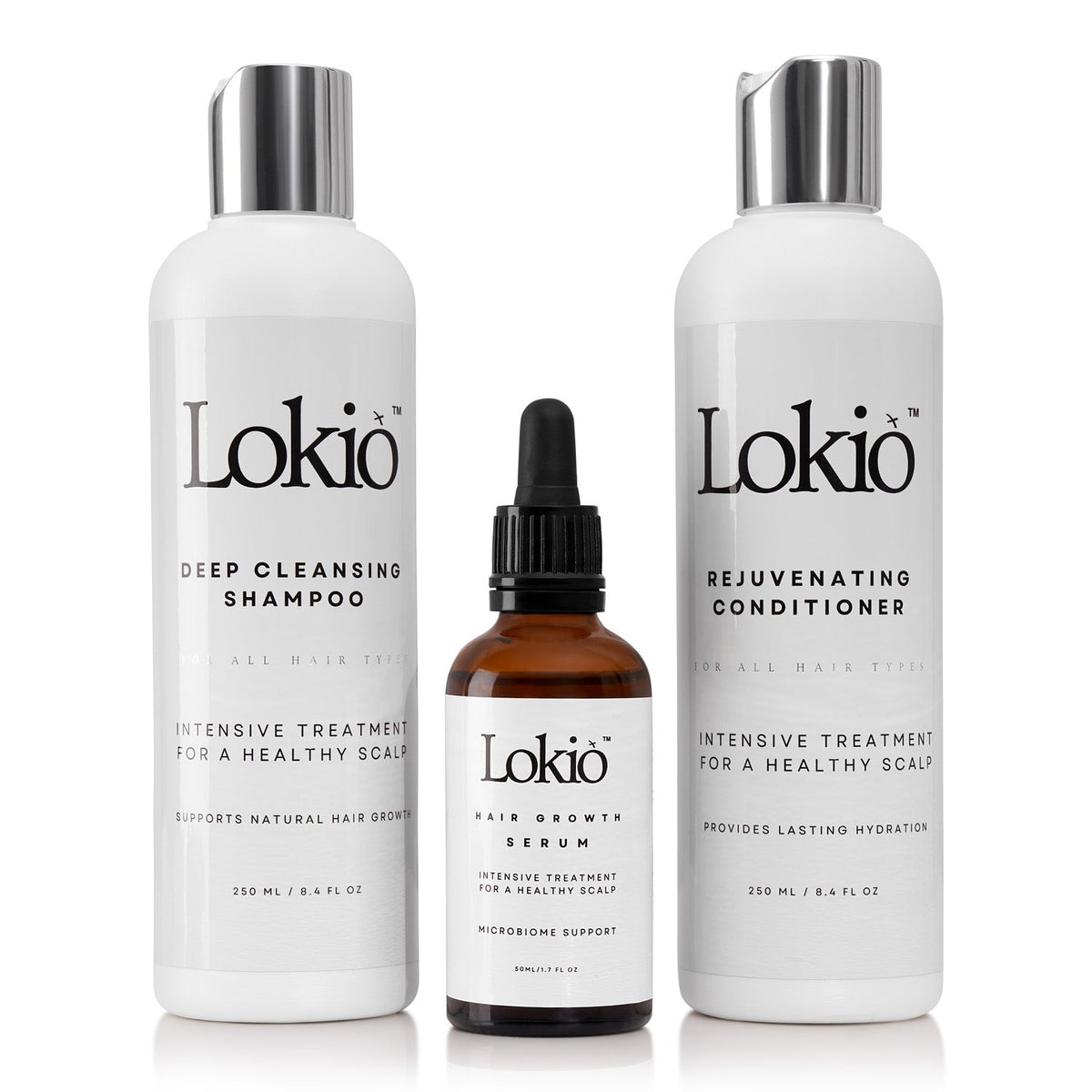 Lokió Natural Hair Growth Complete Care Bundle